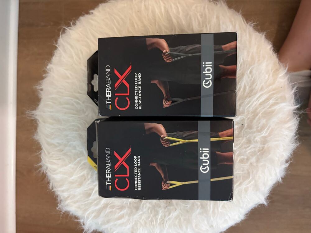 New two TheraBand CLX Consecutive Loop Resistance Bands boxes